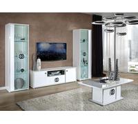 Salon rtv 2x vitrine salon armoires design tv moderne vitrines set 3pcs