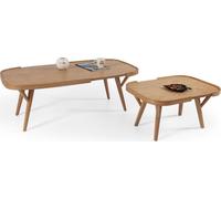 Salon Set 2 pcs 2x Tables basses Meubles Designer Moderne Complet Bois