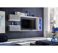 Salon Set 2x étagère/2x armoire murale Bois moderne JVmoebel