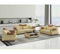 Salon Set 3+2+1 places + table basse bois JVmoebel