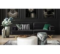 Salon Set 3 places+table basse+tabouret Design 3pcs JVmoebel
