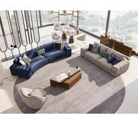 Salon Set 4pcs Meubles de luxe Bois Table basse Moderne Canapé Meuble rembourré