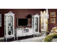 Salon Set Etagère murale Support TV Meuble 2x Vitrine Design 3pcs.Nouveau JVmoebel