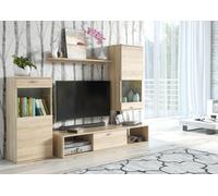 Salon Set Support TV/Etagère murale/2x Vitrine Nouveau 4pcs JVmoebel