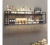 Salon Suspendu à vin Suspendu, Porte-vin en Mur Commercial, Porte-vin à vin, Porte-vin Industrielle pour Les Bouteilles de vin, Porte-vin Moderne, Grand Rangement, adapté à diverses scènes. (Allez