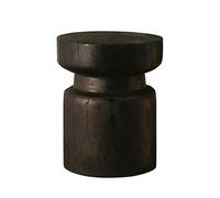 Salon Table d'appoint en Forme de souche 45,7 cm Haut, Table Bois, Tabouret Jardin, d'arbre, Petite Basse, Support Plante for, Maison, Salon Centre-Table(Noir)