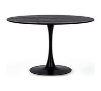 BIZZOTTO SALON Table de salle à manger Table BLOOM Noir D120 Noir