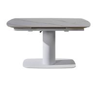 SALON Table de salle à manger Table JEremias 140-200x80 Blanche