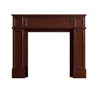 Salon Tablette décorative à panneau surélevé avec cadre de cheminée en bois classique Décoration(Walnut,Moyen)