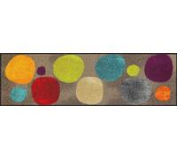 Salonloewe Broken Dots Tapis de couloir Motif cercles étroits Multicolore 030 x 100 cm