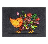 Salonloewe Funky Hedgy, 50 x 75 cm, Tapis d'entrée, hérisson, Multicolore, Lavable, paillasson, Couleurs d'automne