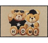 Salonloewe Home Teddys I Paillasson lavable en 50 x 75 cm avec motif ours en peluche I Tapis de propreté et paillasson pour l'intérieur