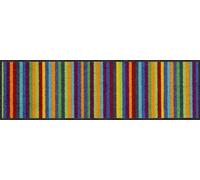 Salonloewe Lund Paillasson coloré, lavable, motif de parking à rayures, étroit, anti-salissures, 030 x 100 cm