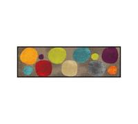 Salonloewe Broken Dots Tapis de couloir Motif cercles étroits Multicolore 030 x 100 cm