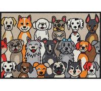 Salonloewe Paillasson Dog People - 050 x 075 cm - Pour intérieur et extérieur