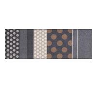 Salonloewe Paillasson lavable Glamour Dots gris 60 x 180 cm