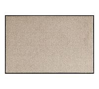 Salonloewe Paillasson lavable, sable, 050 x 075 cm, pour porte d'entrée, couleur unie, pour l'extérieur