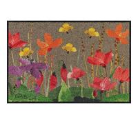 Salonloewe Rosina Wachtmeister Ciclamini Paillasson lavable Motif fleurs Multicolore 050 x 075 cm