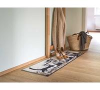 Salonloewe Rosina Wachtmeister Serafino & Friends - Paillasson de parking à chaussures - Lavable - Motif chats - Multicolore - 35 x 120 cm