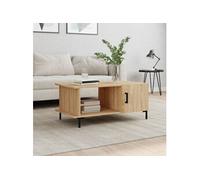 Salontafel 90x50x40 cm bewerkt hout sonoma eikenkleurig829495