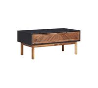 Bois d'Acacia Solide Table Basse MDF Table d'Appoint Canapé Intérieur vidaXL