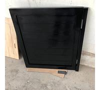 Saloon Porte Battante Couloirs Noirs Demi-taille Porte Battante de Saloon, Porte Intérieure Cow-boy à Battant 2 Voies, Panneau Simple, Porte de Bar Rétro avec Charnières ( Size : W75cmxL90cm (29.5inx3