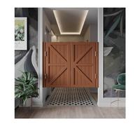 Saloon Porte Battante en Bois Massif，Générique Saloon Porte Battante en Bois Massif Porte Western avec Charnières en Métal，Porte de Bar Avec Charnière Porte de Café(C,W140xH90cm(55.11x35.43in))