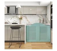 Saloon Porte Battante Porte Saloon Battante En Bois Porte De Séparation De Intérieure Café 2 Vantaux W70-150cm, H100cm Avec Fermeture Automatique Charnières(Bean green,W134*H100cm)