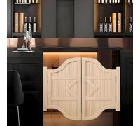 Saloon Porte Battante, Style Western Porte Cowboy Porte Séparation, Intérieurs Portes Battantes en Bois, Porte battante de Bar pour Escalier Salle De Bain Fermeture Automatique(W122 x H90cm)