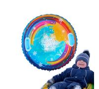 Salopes avec sifflets à neige - Luge gonflable épaisse avec poignées résistantes, structure anti-cargo, tube à neige coloré pour les sports d'hiver, les activités de neige, Noël, les jeux en plein air