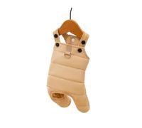 Salopette à quatre pattes pour chien | Manteau coupe-vent en coton pour l'automne et l'hiver | Vêtements épais et chauds pour chiens de petite et moyenne taille (vert, XS (ancien))