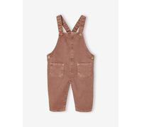 Salopette bébé en sergé pigment dye tomette 3M(60CM)