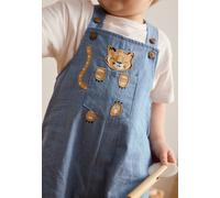 Salopette bébé en toile de coton kanha bleu 24M(86CM)
