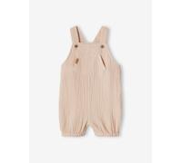 Salopette bébé naissance en gaze de coton beige 3M(60CM)