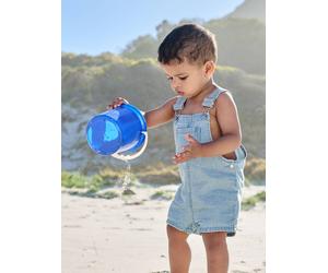 Salopette courte bébé garçon denim double stone 18M(81CM)