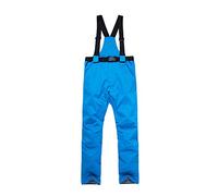 Salopette de neige pour homme - Pantalon de ski imperméable - Salopette de ski - Doublure chaude - Pantalon de snowboard - Avec bretelles réglables - Respirant - Doublure - Pantalon fonctionnel, bleu,