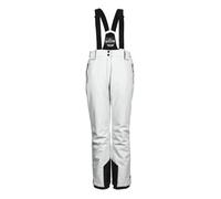 killtec Femme Pantalon de Ski/Fonctionnel avec Bretelles Amovibles, Protection des Bords et Jupe Pare-Neige KSW 249 WMN Ski PNTS_ERIELLE, gebrochenes Weiss, 44, 43428-000