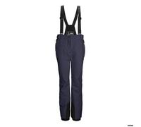 killtec Femme Pantalon de Ski/Pantalon Fonctionnel avec Bretelles Amovibles, Protection des Bords, Jupe Pare-Neige et Ventilation des Jambes KSW 61 WMN Ski PNTS, Nachtblau, 40, 43425-000
