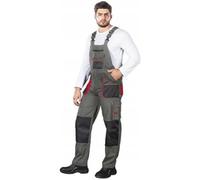 Salopette de travail - COTTE A BRETELLE - Gris - Tissu RIPSTOP - 270 g/m² - Confortable et durable S