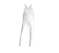 Salopette de Travail Peintre / Platrier / Plaquiste 100% Coton Blanc Brosse - LMA - Blanc L