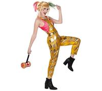 Salopette Dorée Harley Quinn Birds Of Prey Femme - Taille: Large Doré