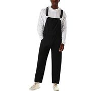 Salopette en jean pour homme - Style décontracté - Salopette - Coupe décontractée - Combinaison - Pantalon de combat, Salopette en jean pour homme Noir, XXL