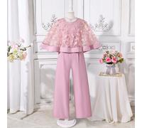 Salopette en maille à imprimé étoiles pour préadolescentes, à la mode pour la rentrée scolaire, tenue personnalisée, idéale pour le printemps, l'été et l'automne. 8Y,9Y,10Y,11Y,12YPlantesÉtoffe