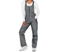 Salopette en Polaire pour Femme, Bretelles réglables, Pantalon de Ski Chaud pour l'hiver, Combinaison Cargo Ample en Polaire Combinaison de Ski Femmes Combinaison de Neige Chaude Vêtements Pas Cher