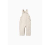 Salopette En Sergé Avec Poche Cargo Beige Clair 18/24M(81/86)