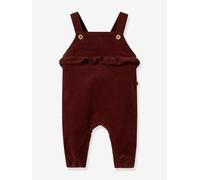 Salopette en velours côtelé à bretelles bébé Lil' Atelier bordeaux 3M(60CM)