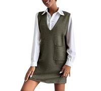 Salopette Femme Automne Short Velours Robe Trapèze Courte Droite Robe En Jean Robe Chasuble Grande Taille Hiver Robe Salopette Robe Chemise Longue Chic Salopette Jean Côtelé Et Élégant Jupe Velours
