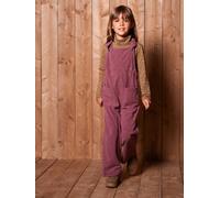 Salopette fille large velours effet molleton mauve 6A