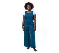 Salopette fluide jersey bleu pétrole Aghora
