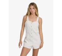 Salopette jean femme Billabong Misshape Romper Blanc S